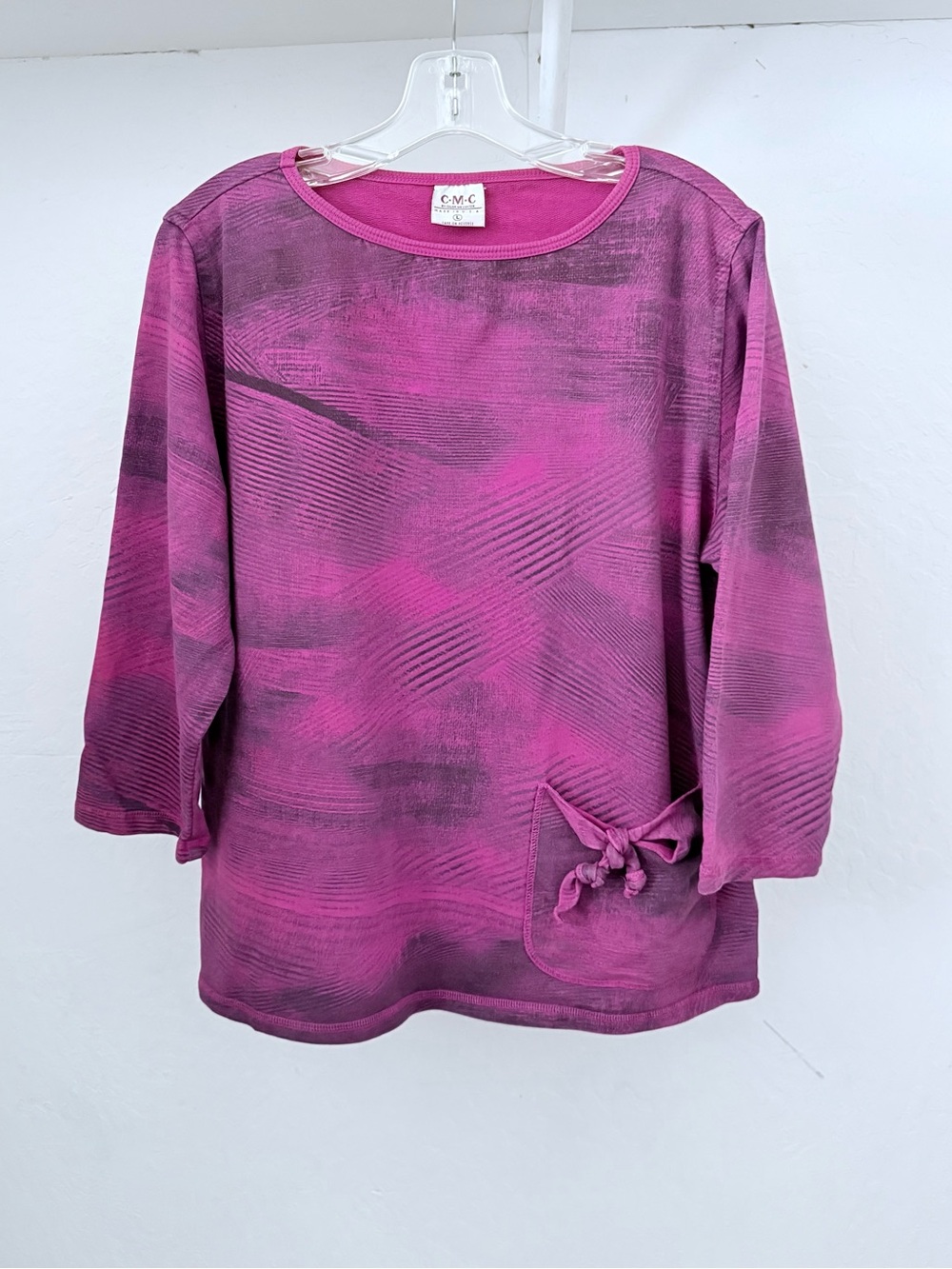 Bundle 3 for 50% off 1990s CMC Color Me Cotton Dark Pink Print Sweatshirt